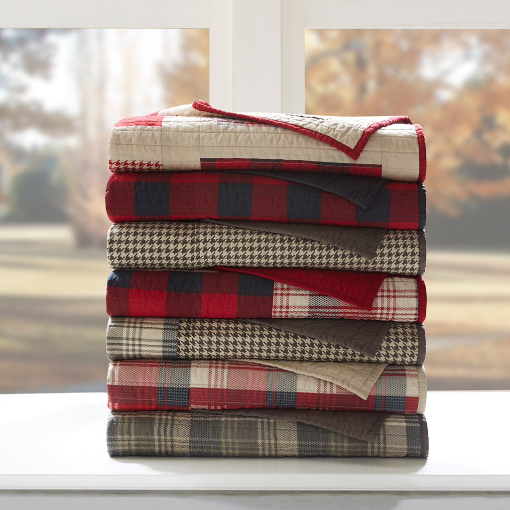 Tasha Quilted Throw - Tan