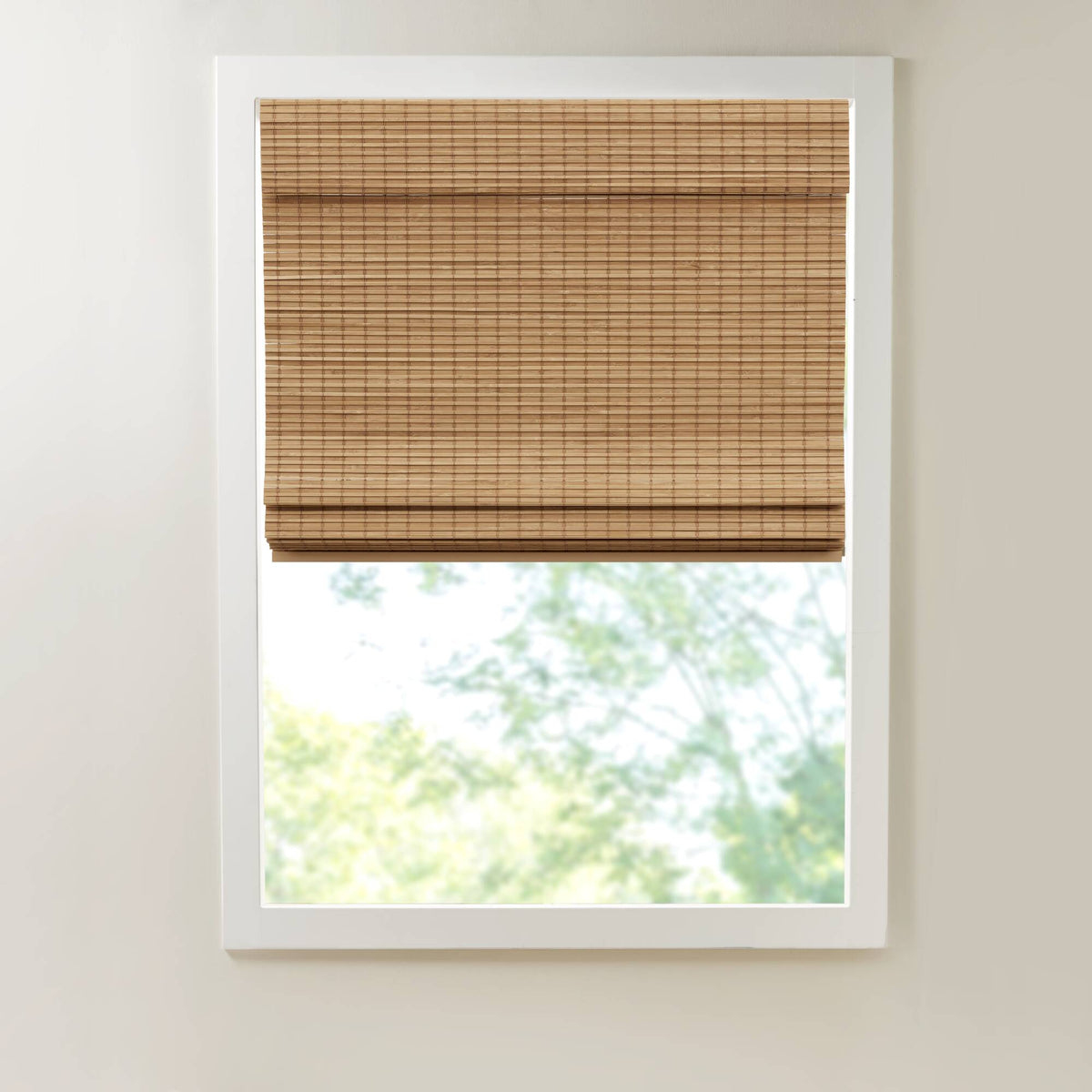 Eastfield Bamboo Light Filtering Roman Shade 64"L - Neutral