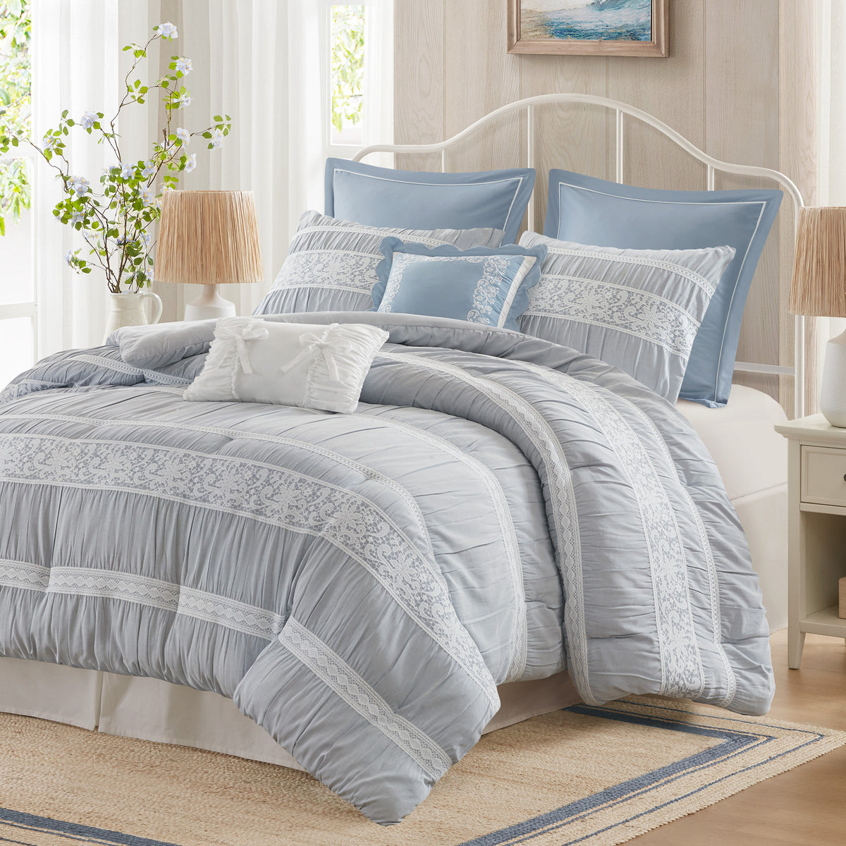 Perryn Comforter Set - Blue
