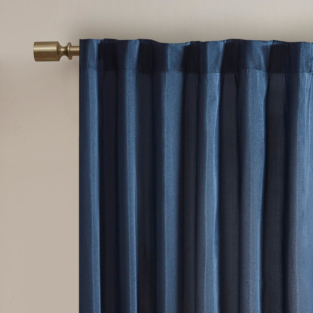 Andora Curtain Panel - Navy