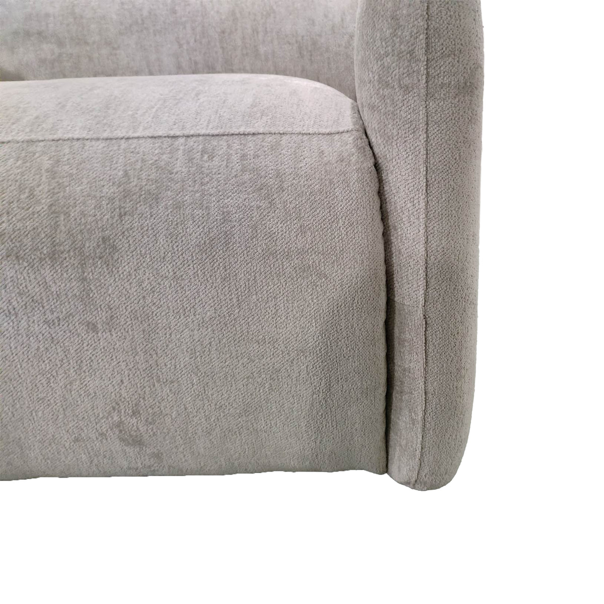Ava Power Modern Recliner - Light Grey