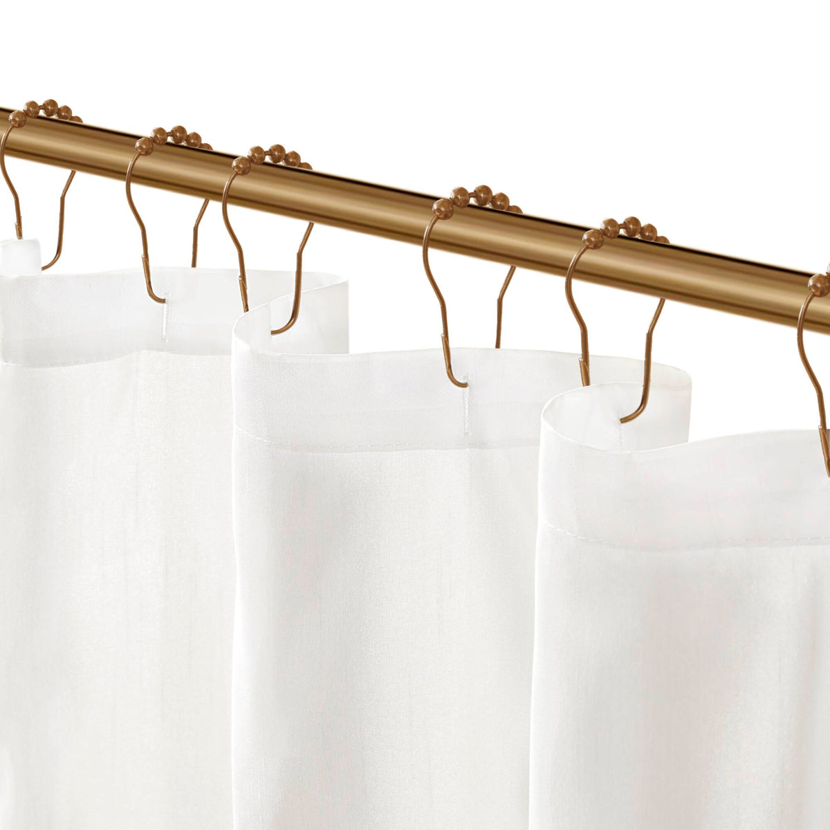 Laurel Tufted Semi-Sheer Shower Curtain - White