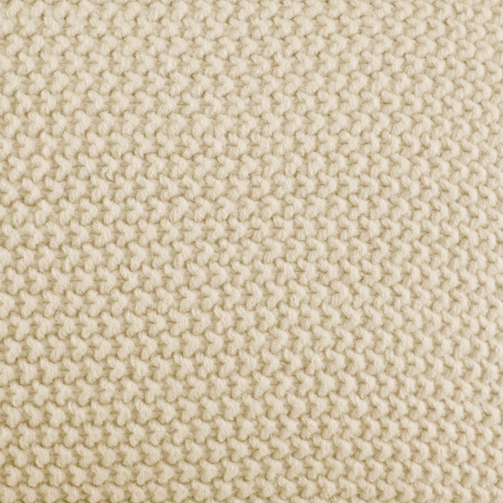 Bree Knit Euro Pillow Cover - Ivory