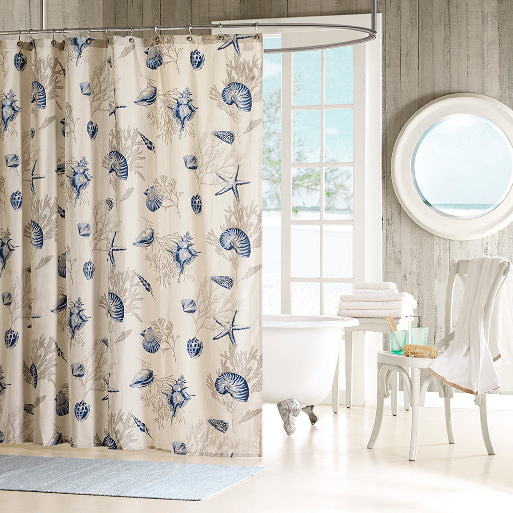 Bayside Shower Curtain - Blue