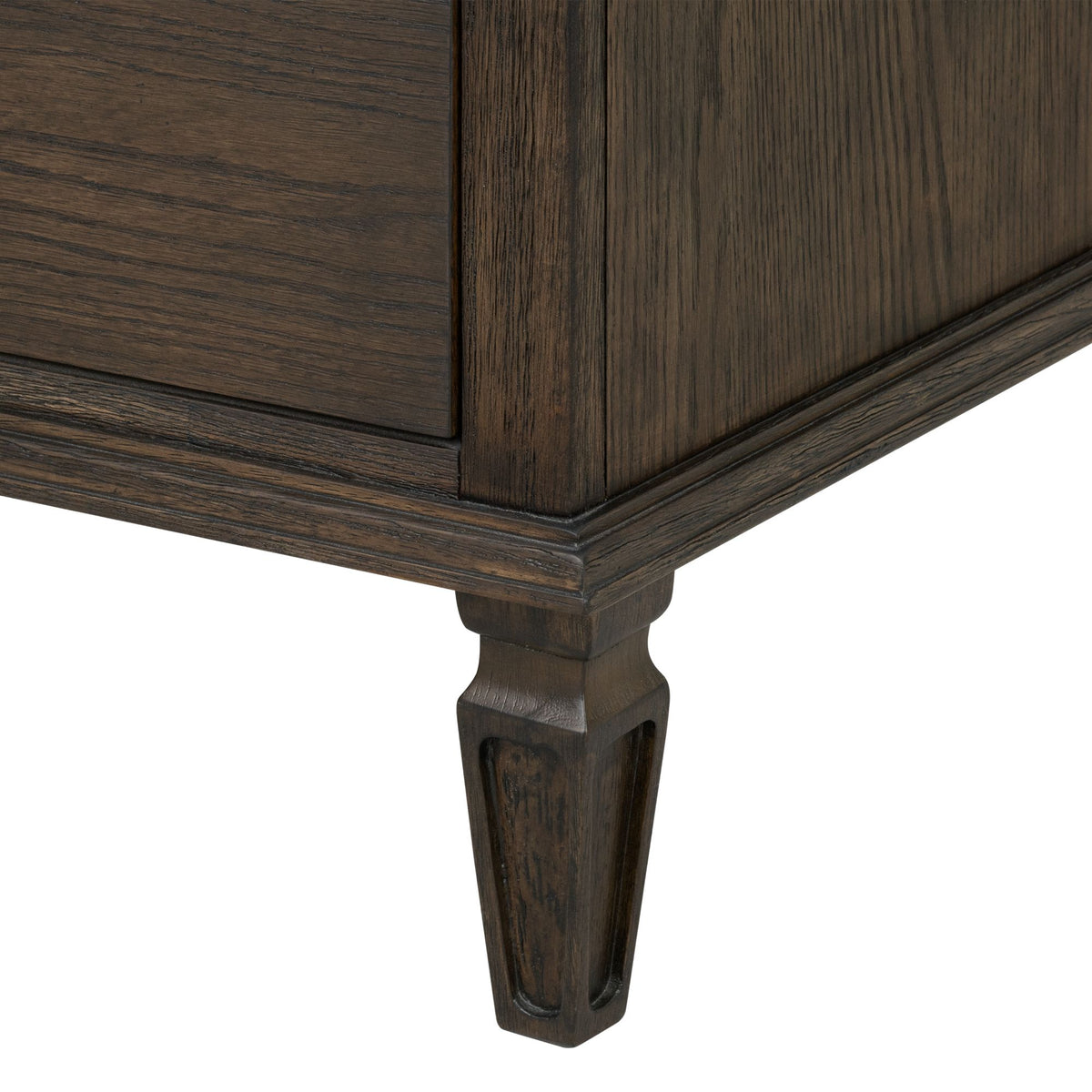 Victoria 4-drawer wood dresser (40") - Antique Brown