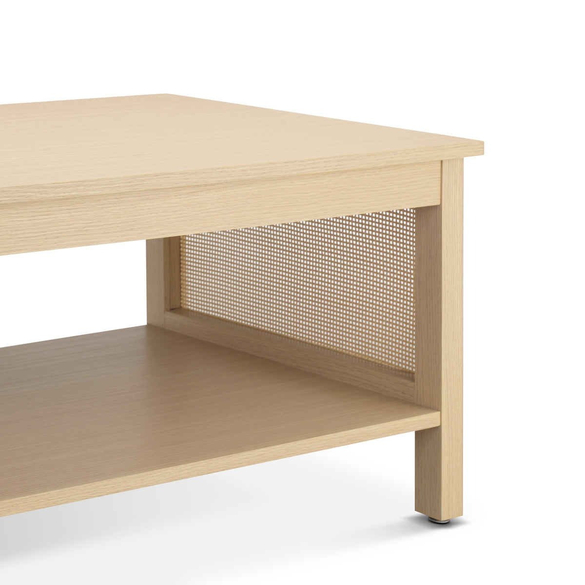 Ashlyn 2-Tier Rattan Coffee Table - Natural