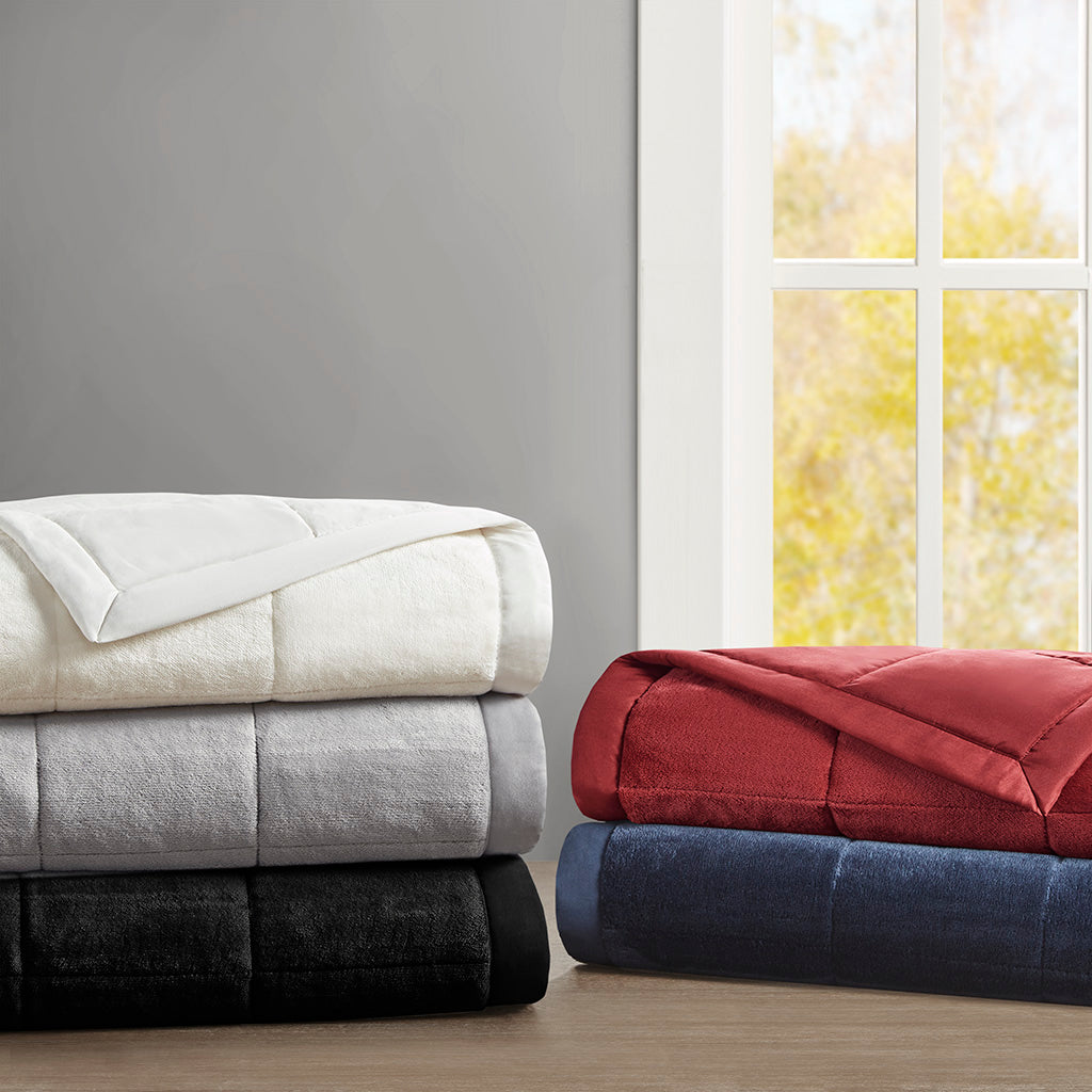Coleman Reversible HeiQ Smart Temperature Down Alternative Blanket - Black