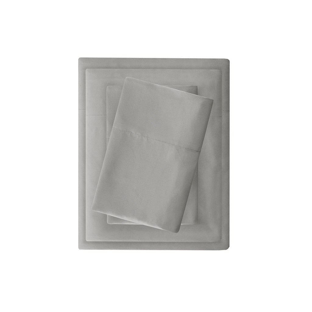 Luxurious Brushed Microfiber Deep Pocket Sheet Set - Grey