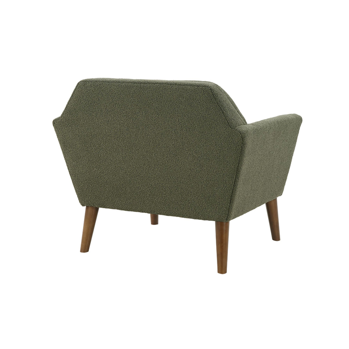 Newport Wide Mid-Century Modern Lounge Chair - Green