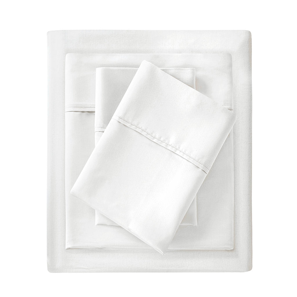 1500 Thread Count Cotton Blend 4 PC Sheet Set - White