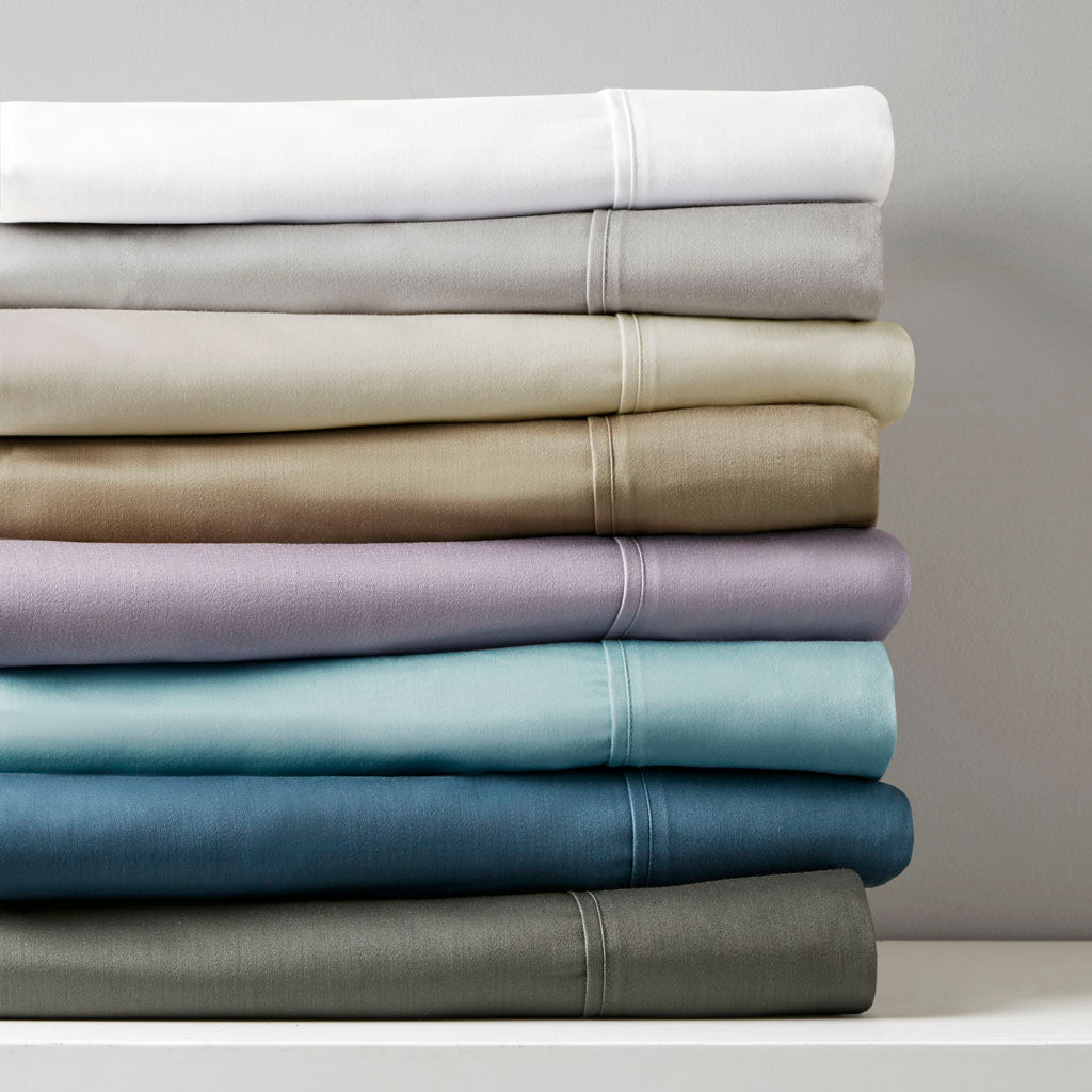 800 Thread Count Cotton Blend Sateen Sheet Set - Aqua