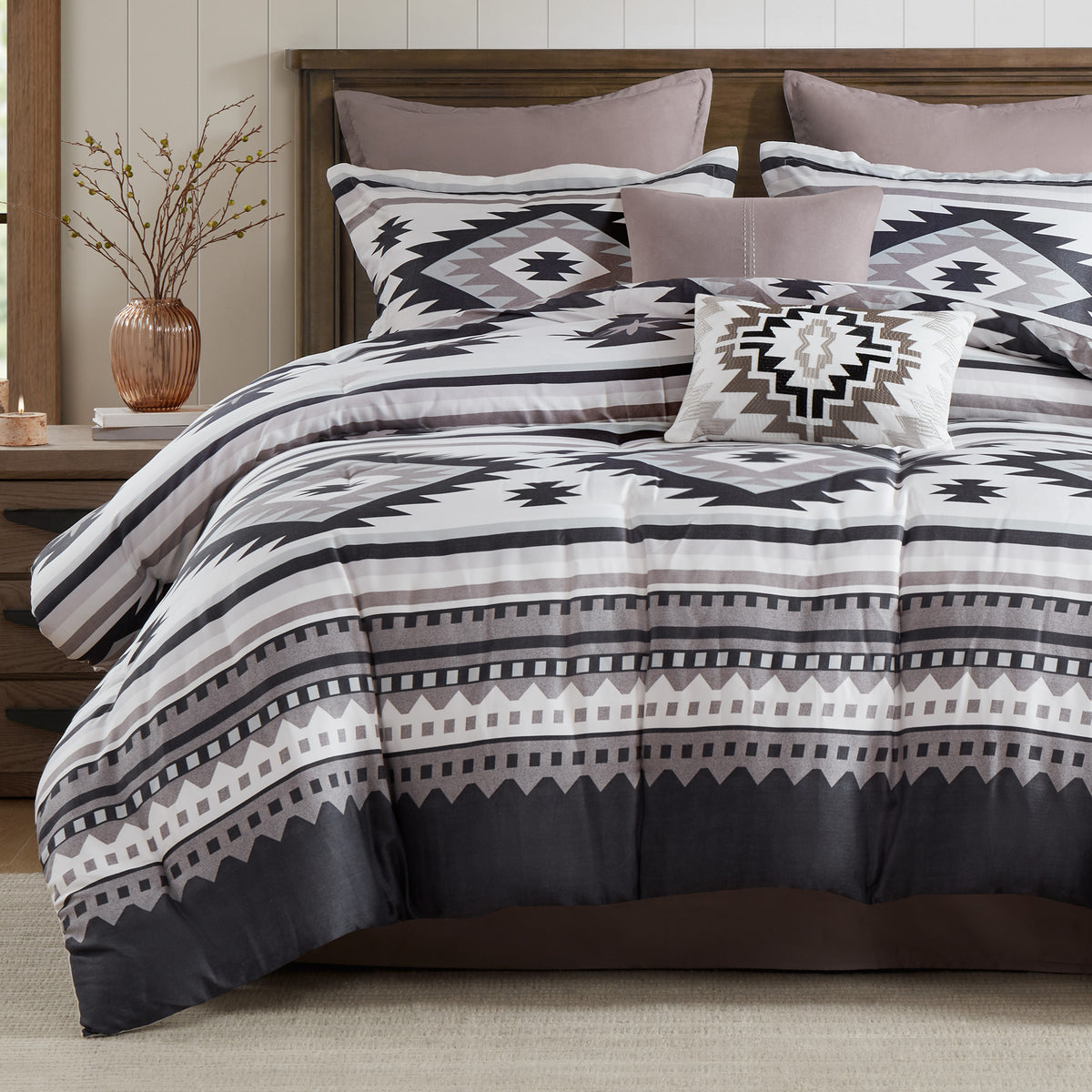 Timberline Bedding Collection - Taupe