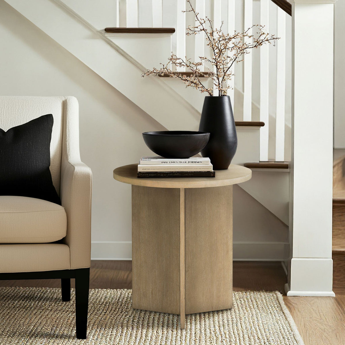 Sadie Accent Table - Reclaimed Greige