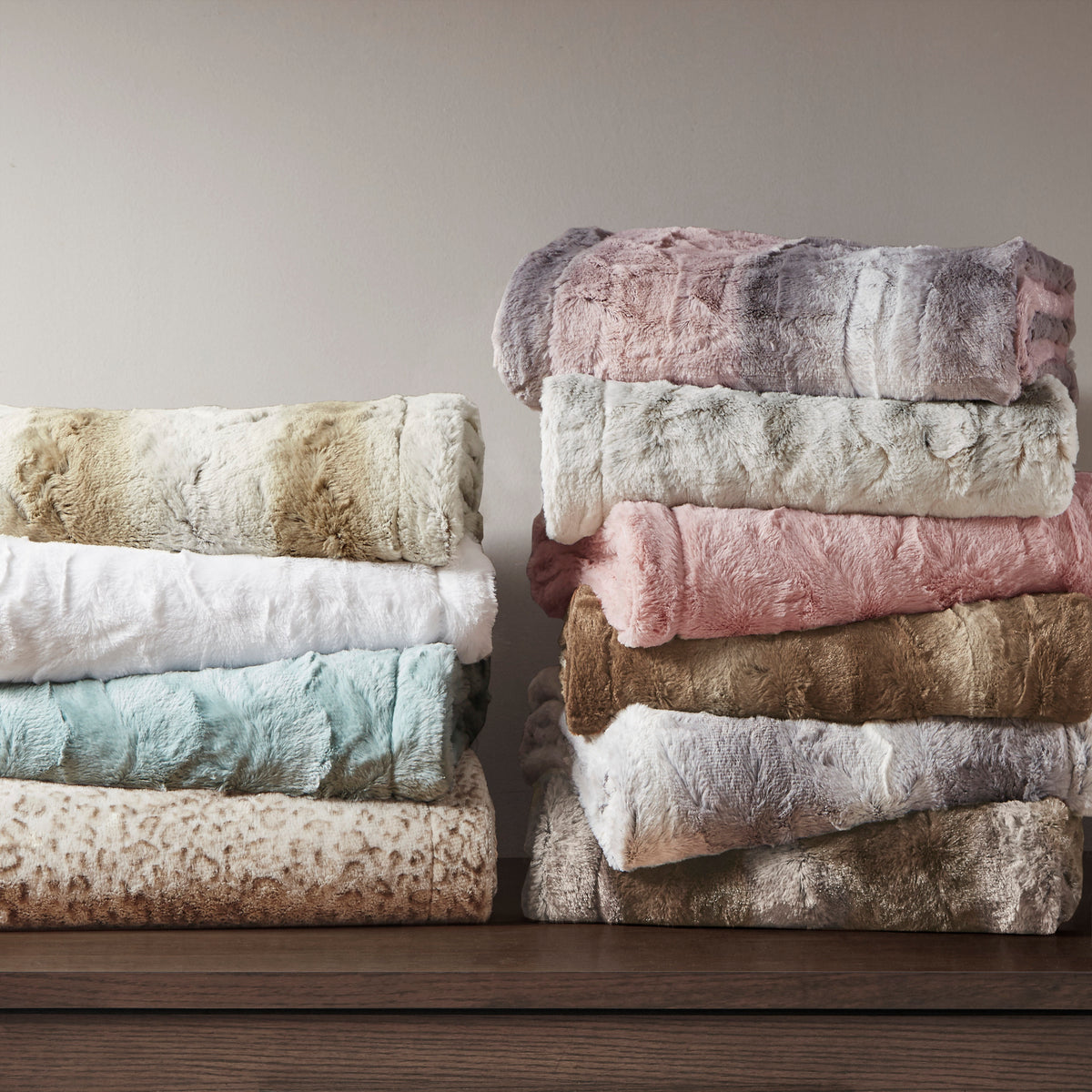 Zuri Faux Fur Throw - Brown