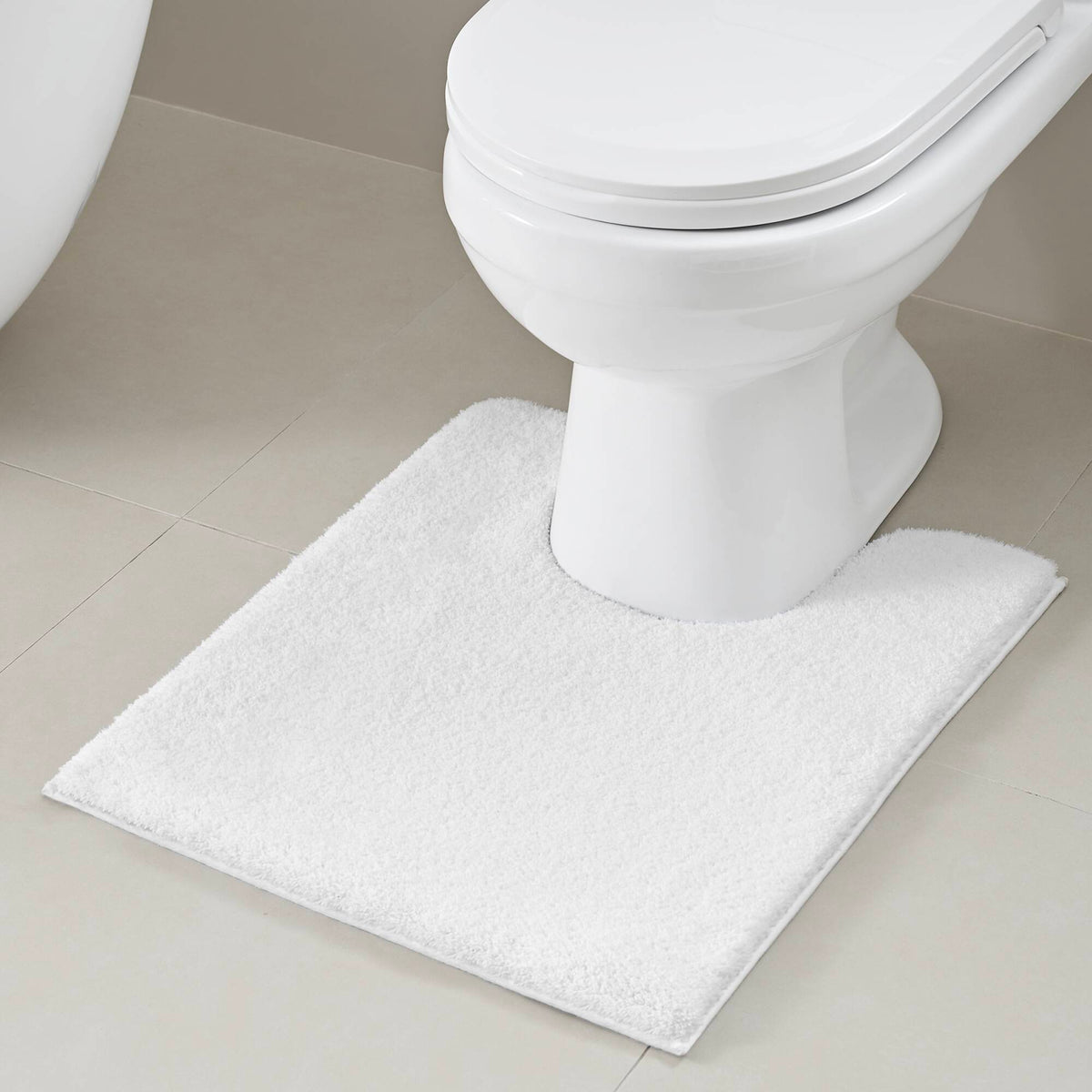 Marshmallow Bath Rug Collection - White