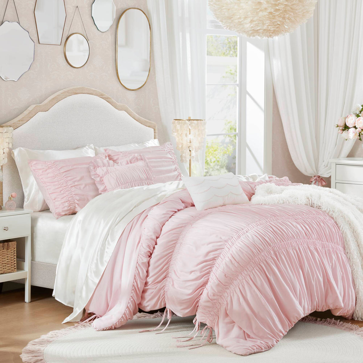 Ella Comforter Set - Pink