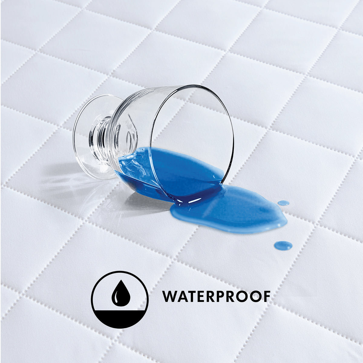 Essential Waterproof Mattress Pad - White