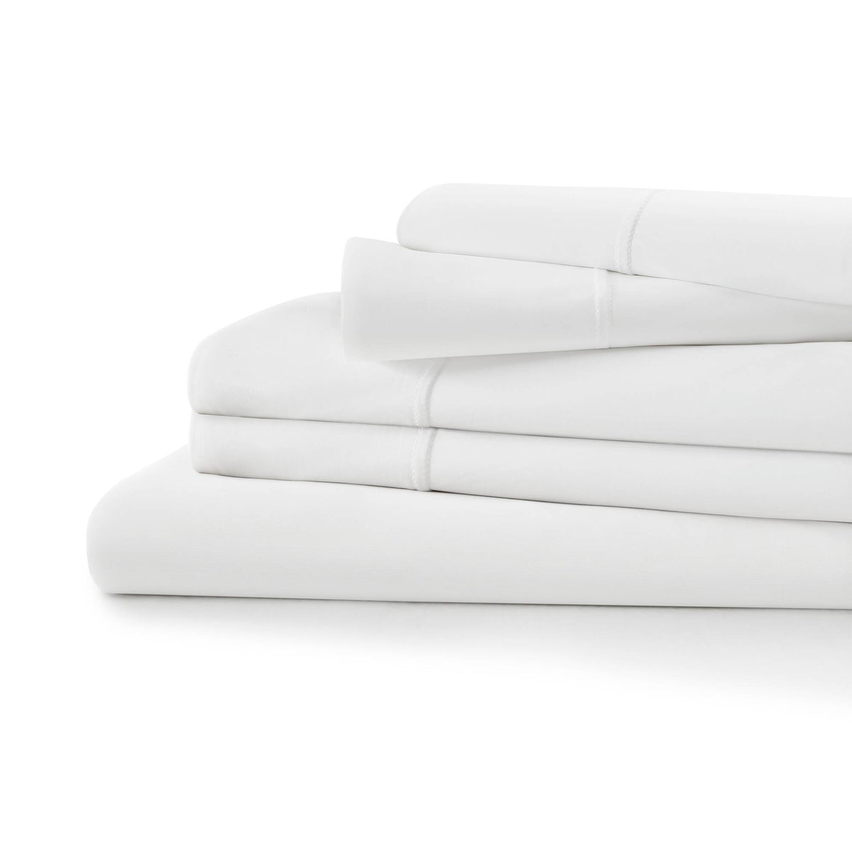Cooling Stretch Jersey Sheet Set - White