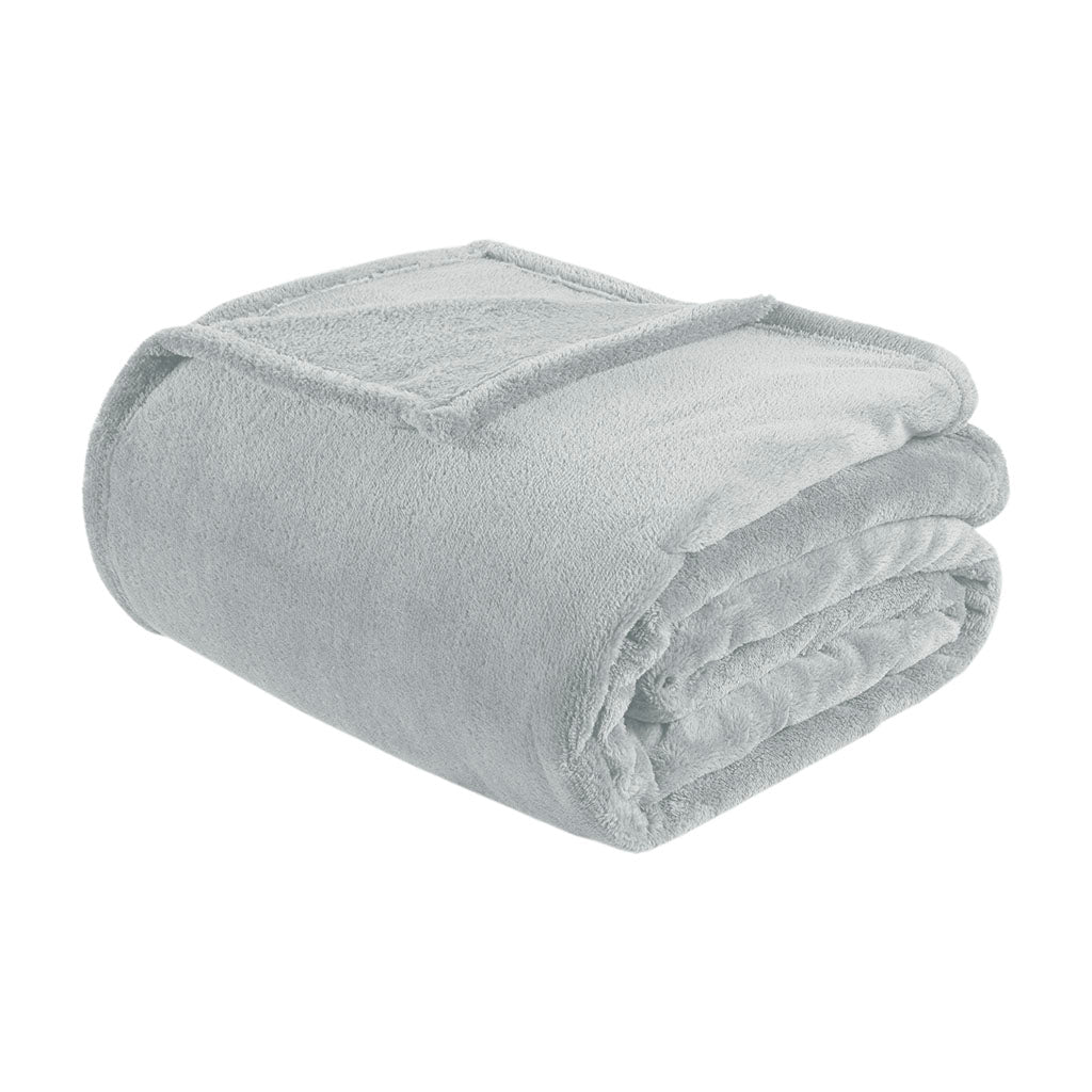 Microlight Plush Oversized Blanket - Grey