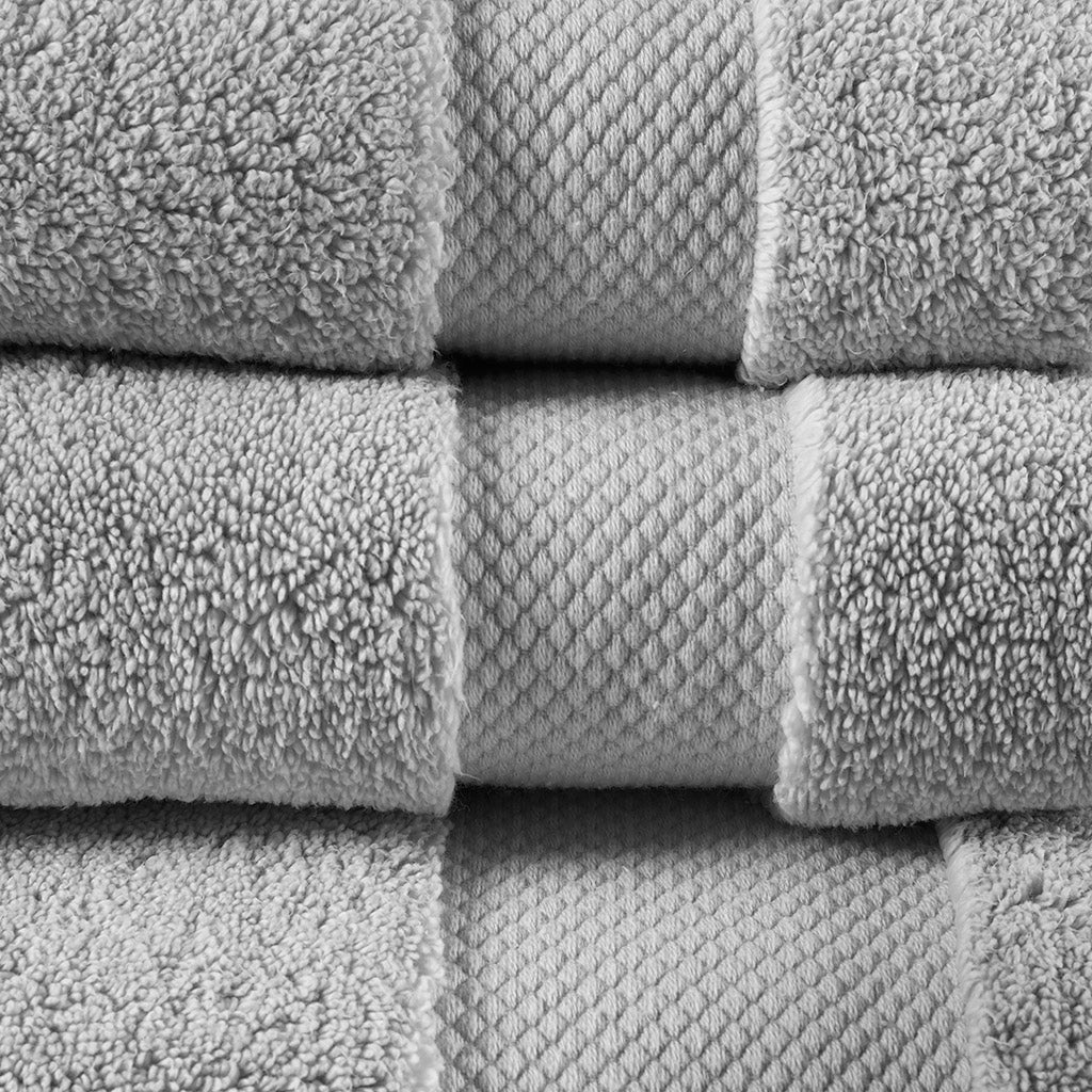 Splendor 1000gsm 100% Cotton 6 Piece Towel Set - Grey