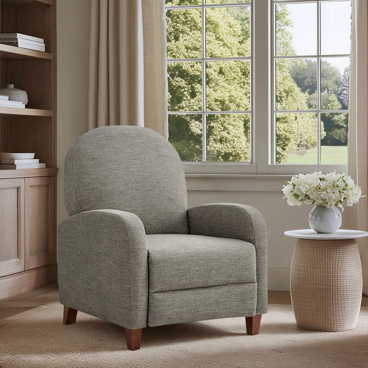 Raylin Upholstered Push Back Recliner - Tan Multi