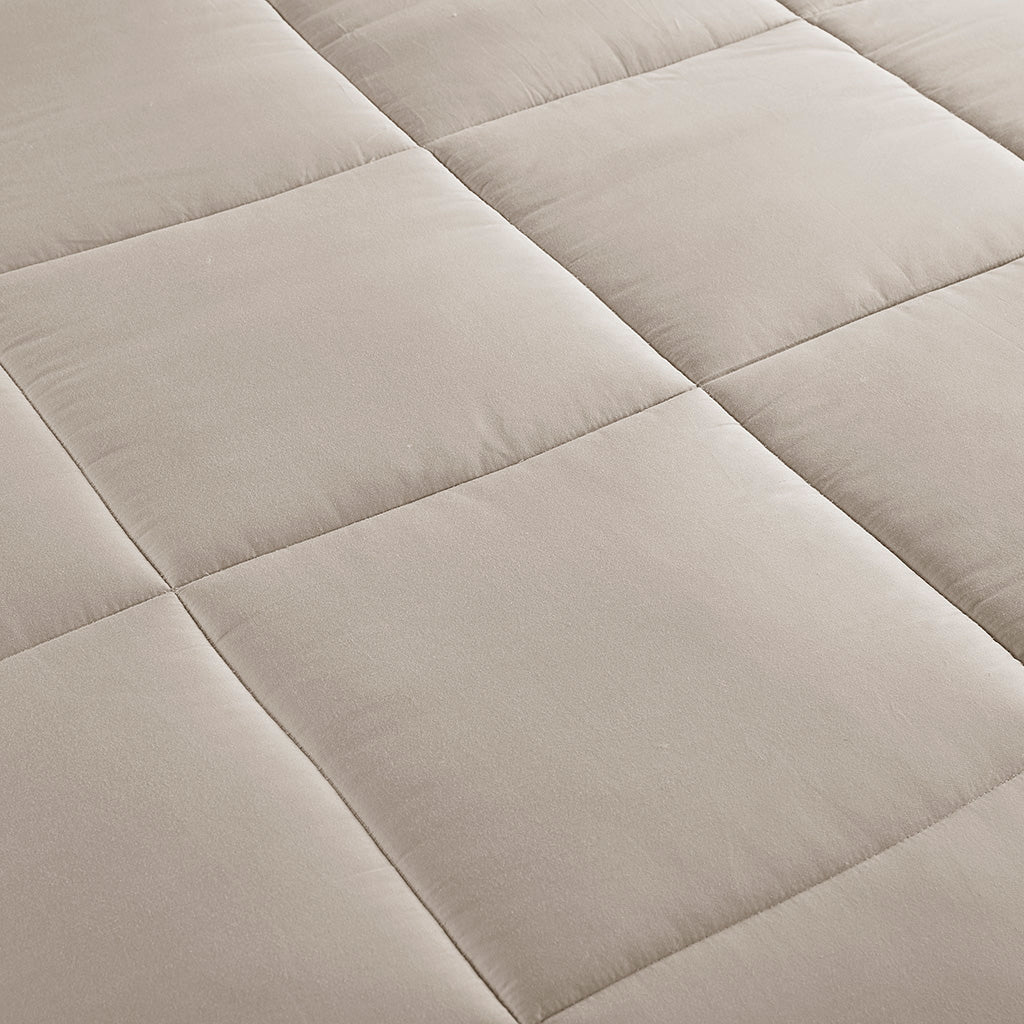 Winfield 300 Thread Count Cotton Shell Luxury Down Alternative Comforter - Tan