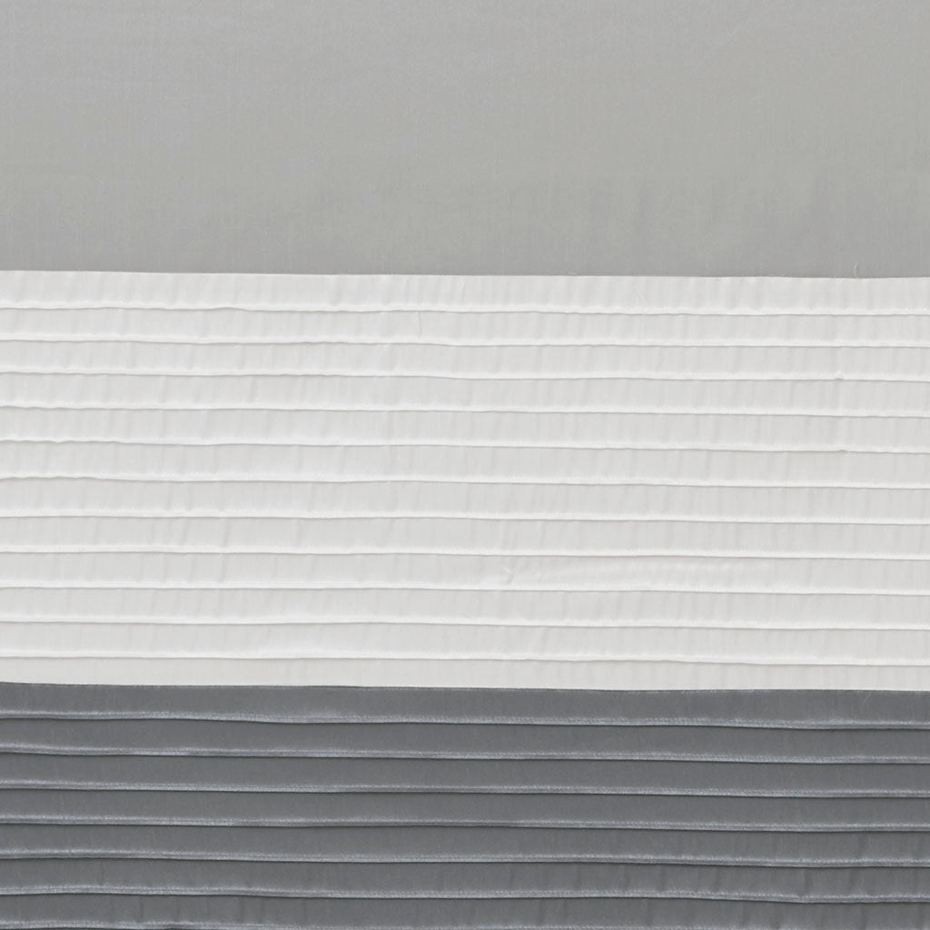 Amherst Polyoni Pintuck Curtain Panel - Grey