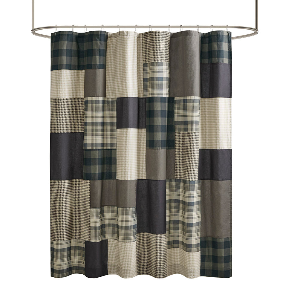Winter Hills 100% Cotton Shower Curtain - Tan