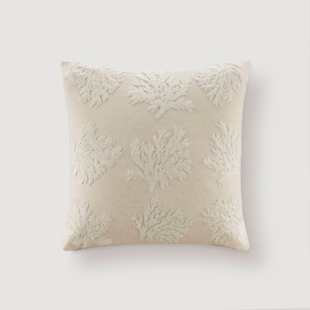 Camila Coral 1 Piece Cotton Pillow Cover - Linen