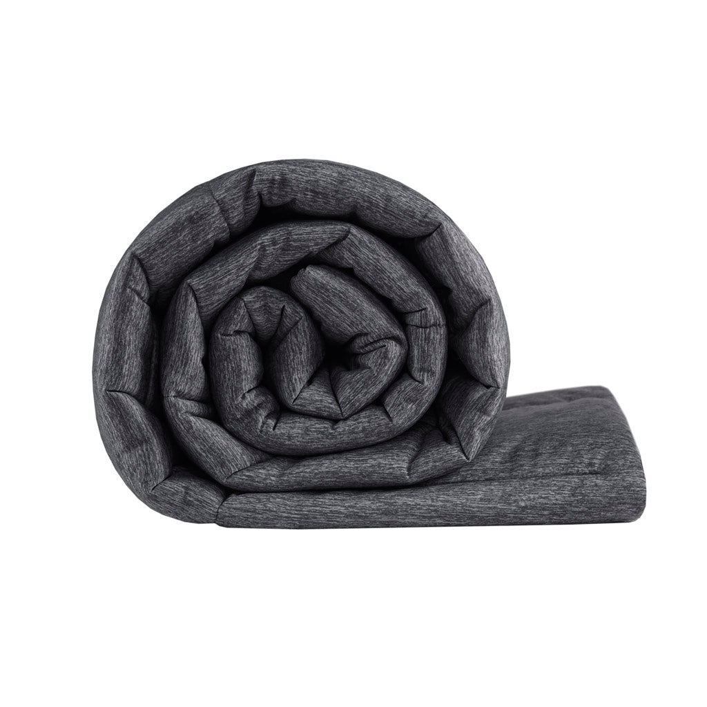 Comfort Cool Jersey Knit Oversized Down Alternative Comforter - Black