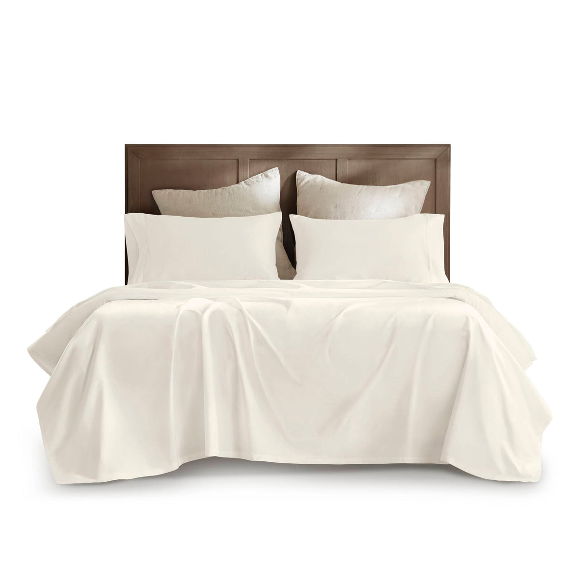 100% Egyptian Cotton Sateen Sheet Set - Off-White