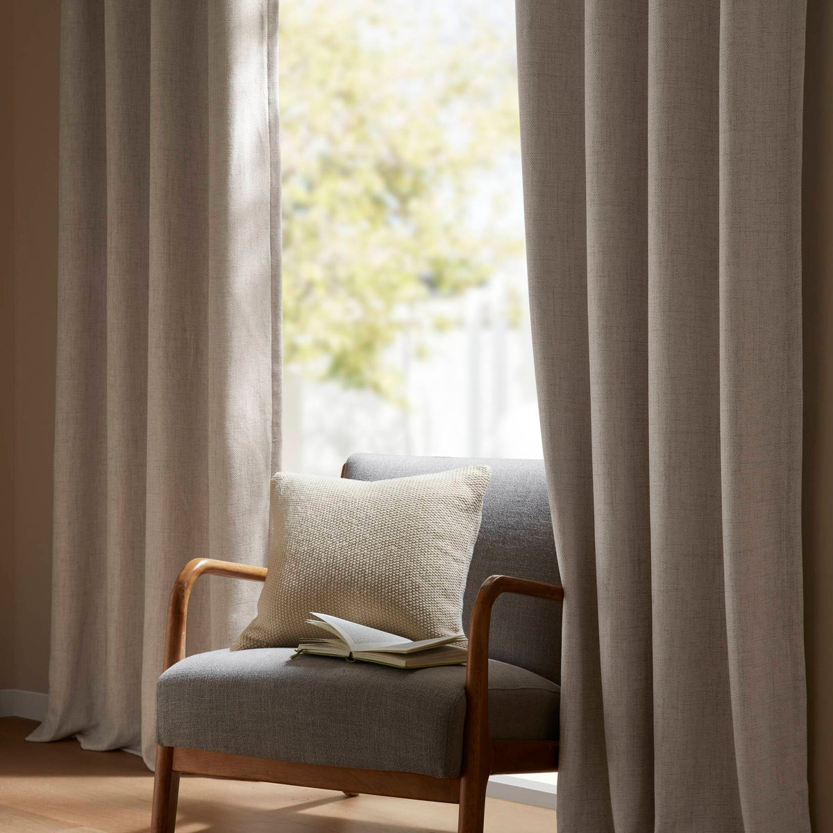Mira Total Blackout Window Panel - Neutral