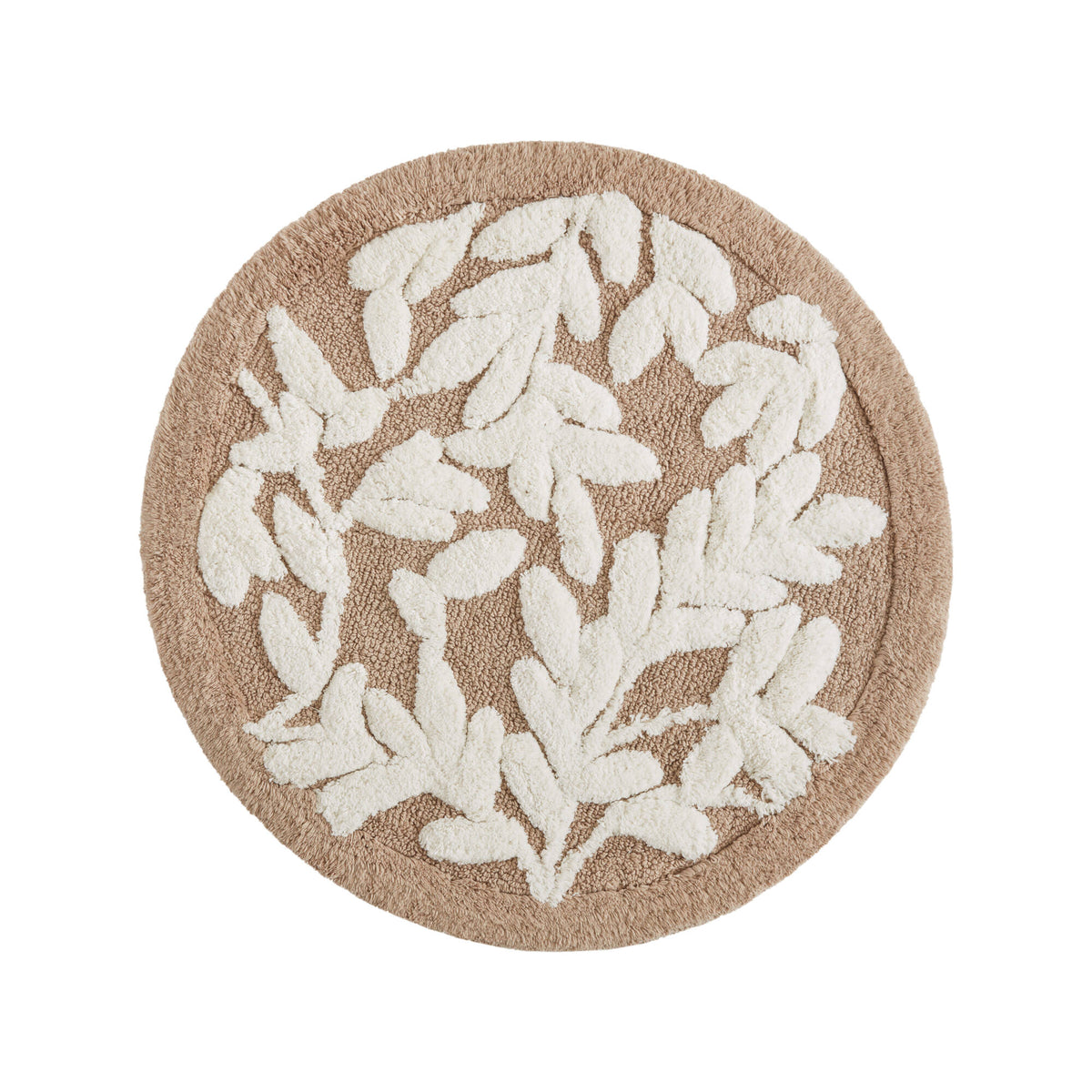 Serene Cotton Tufted Bath Rug - Mushroom