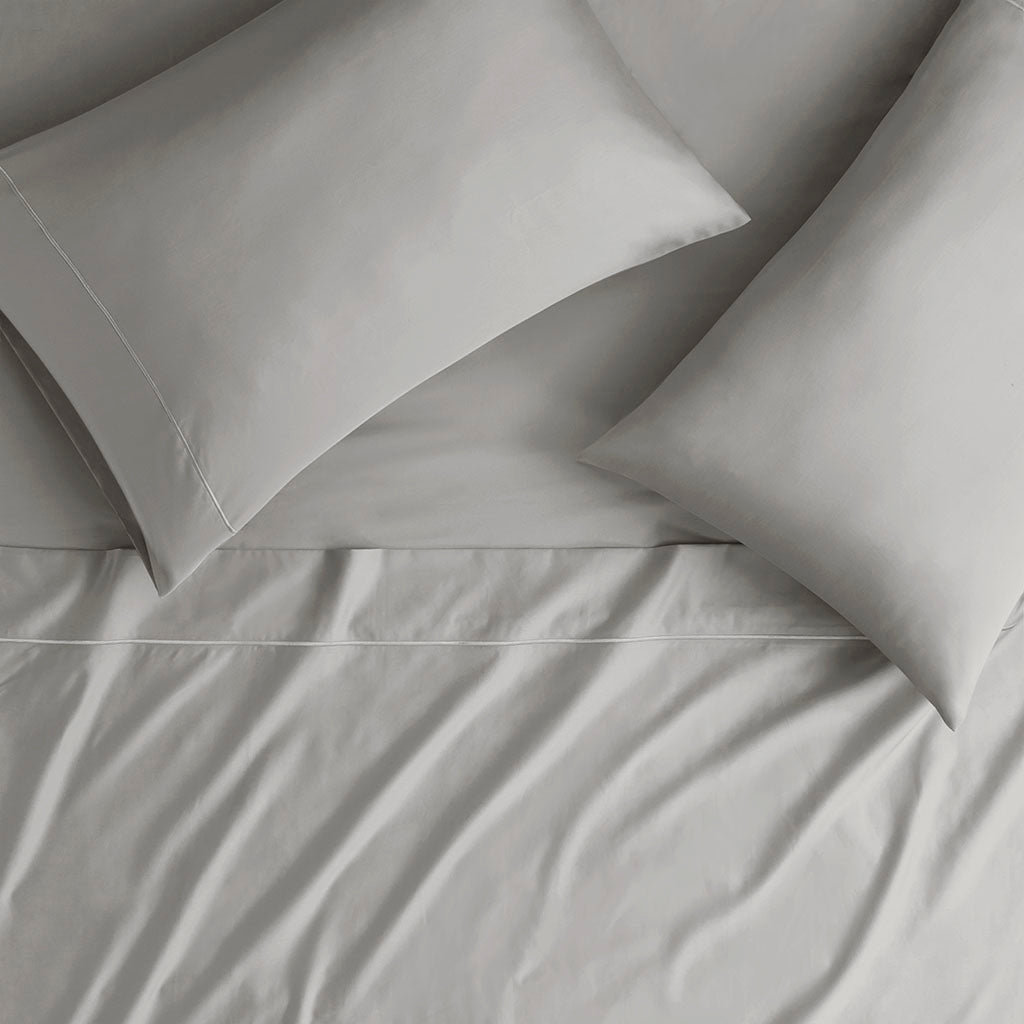 600 Thread Count Pima Cotton Sheet Set - Light Grey