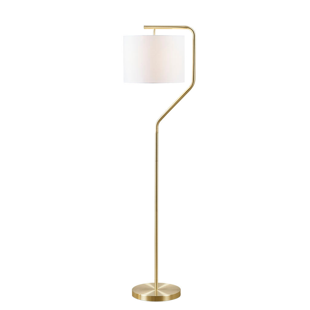Aster Angular Arched Metal Floor Lamp - Gold