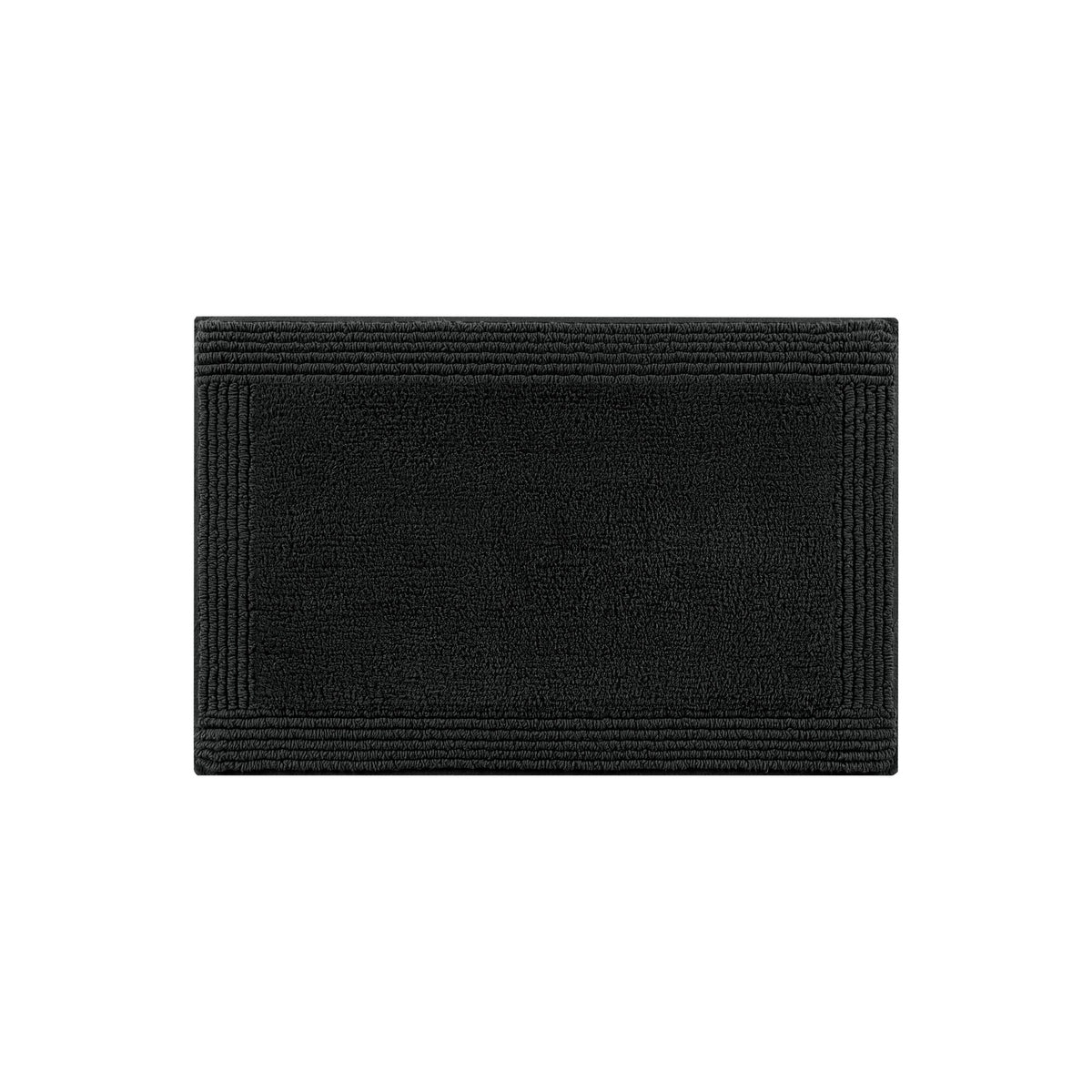 Splendor 100% Cotton Tufted 3000 GSM Reversible Bath Rug - Black
