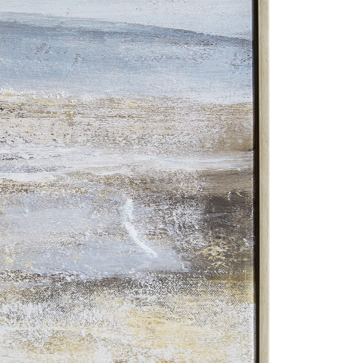 Brisa Coastal Landscape 43X32 Framed 30% Embellishment Canvas - Blue Multi