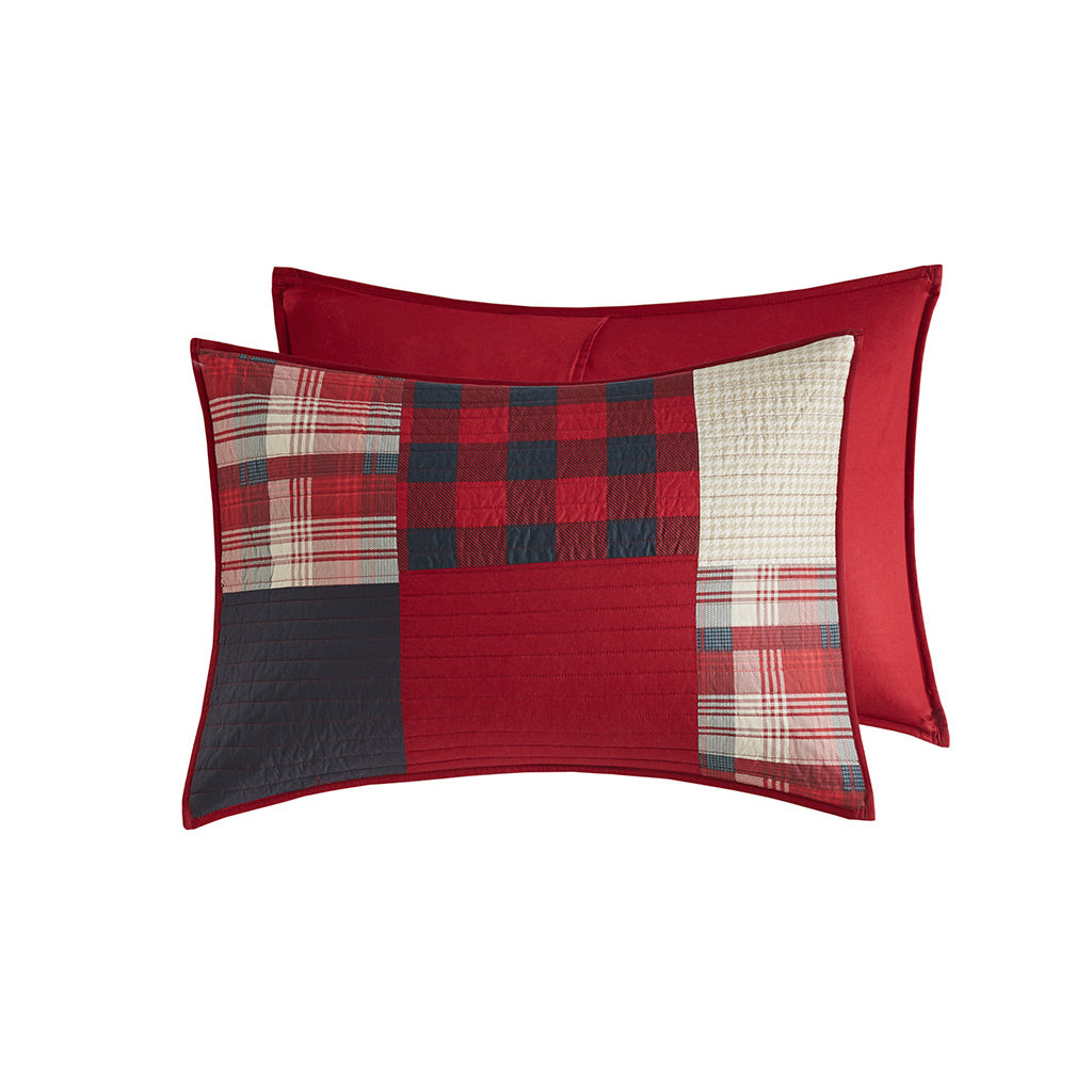 Sunset Oversized Cotton Quilt Mini Set - Red