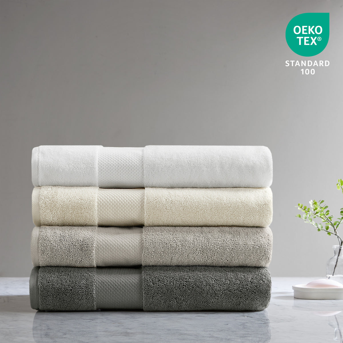 Turkish 100% Cotton Bath Sheet 2 Piece Set - Natural