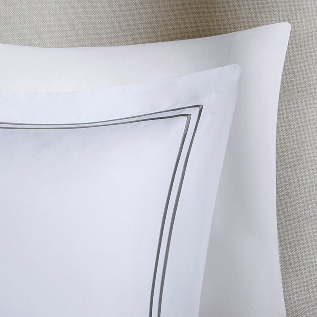 Luxury Collection 1000 TC Embroidered Cotton Sateen 5 PC Comforter Set