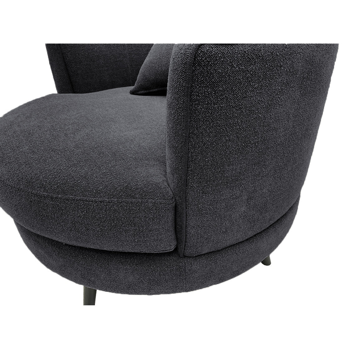 Harper Swivel Chair - Dark Grey