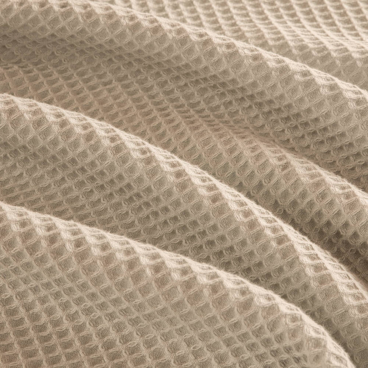 Waffle Weave Cotton Blanket - Khaki
