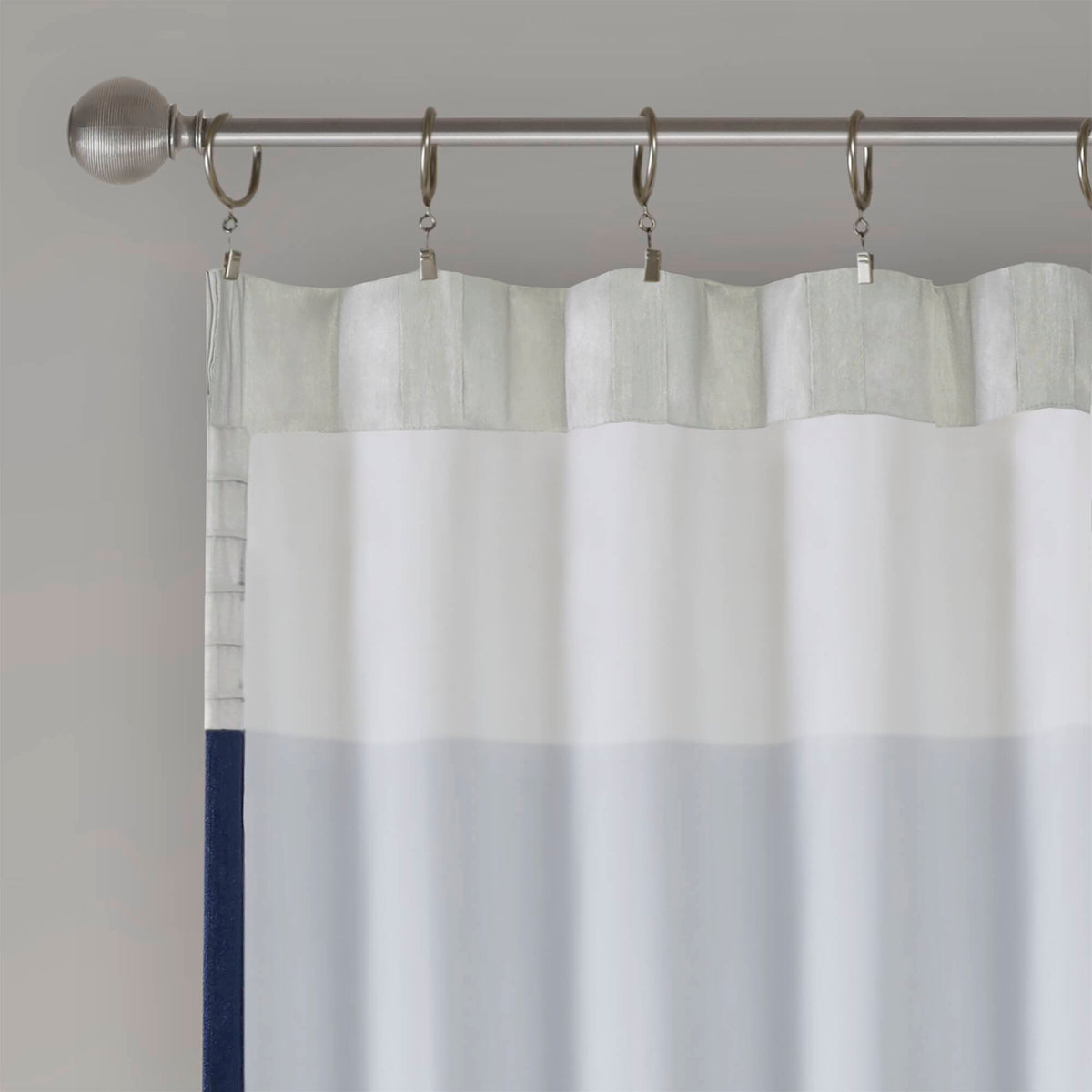 Amherst Polyoni Pintuck Curtain Panel - Navy
