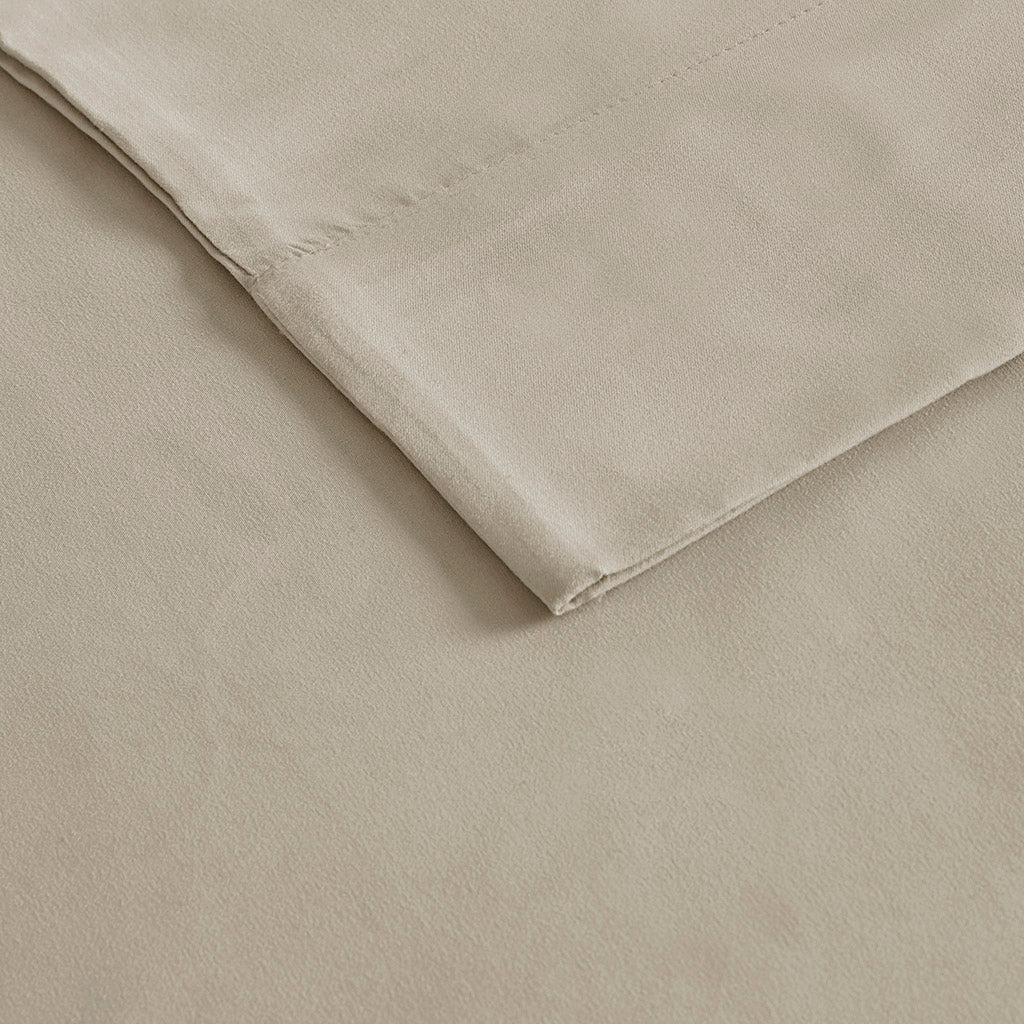 Luxurious Brushed Microfiber Deep Pocket Sheet Set - Khaki