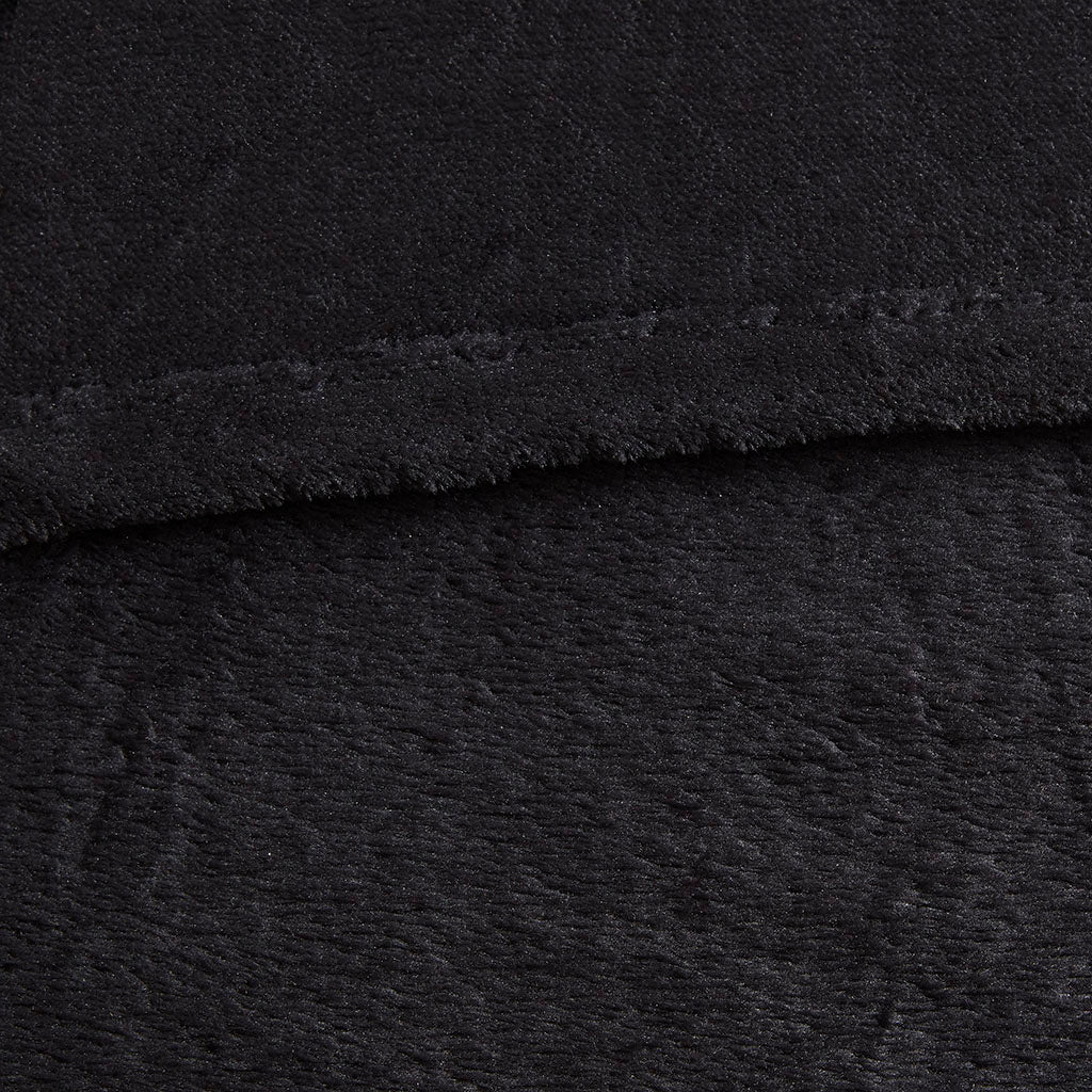 Microlight Plush Oversized Blanket - Black