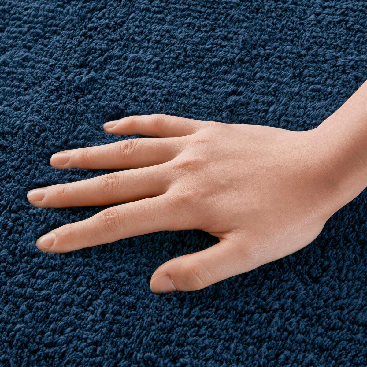 Splendor 100% Cotton Tufted 3000 GSM Reversible Bath Rug - Navy