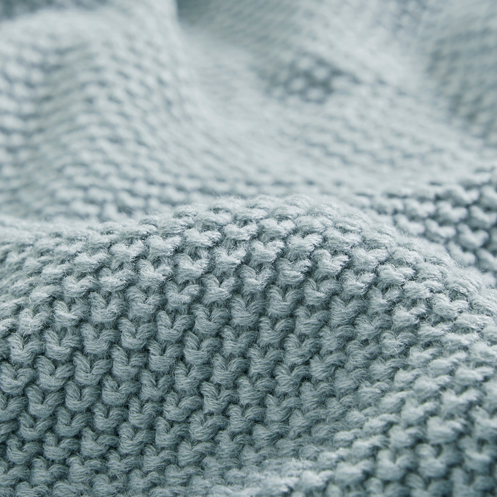 Bree Knit Blanket - Light Blue