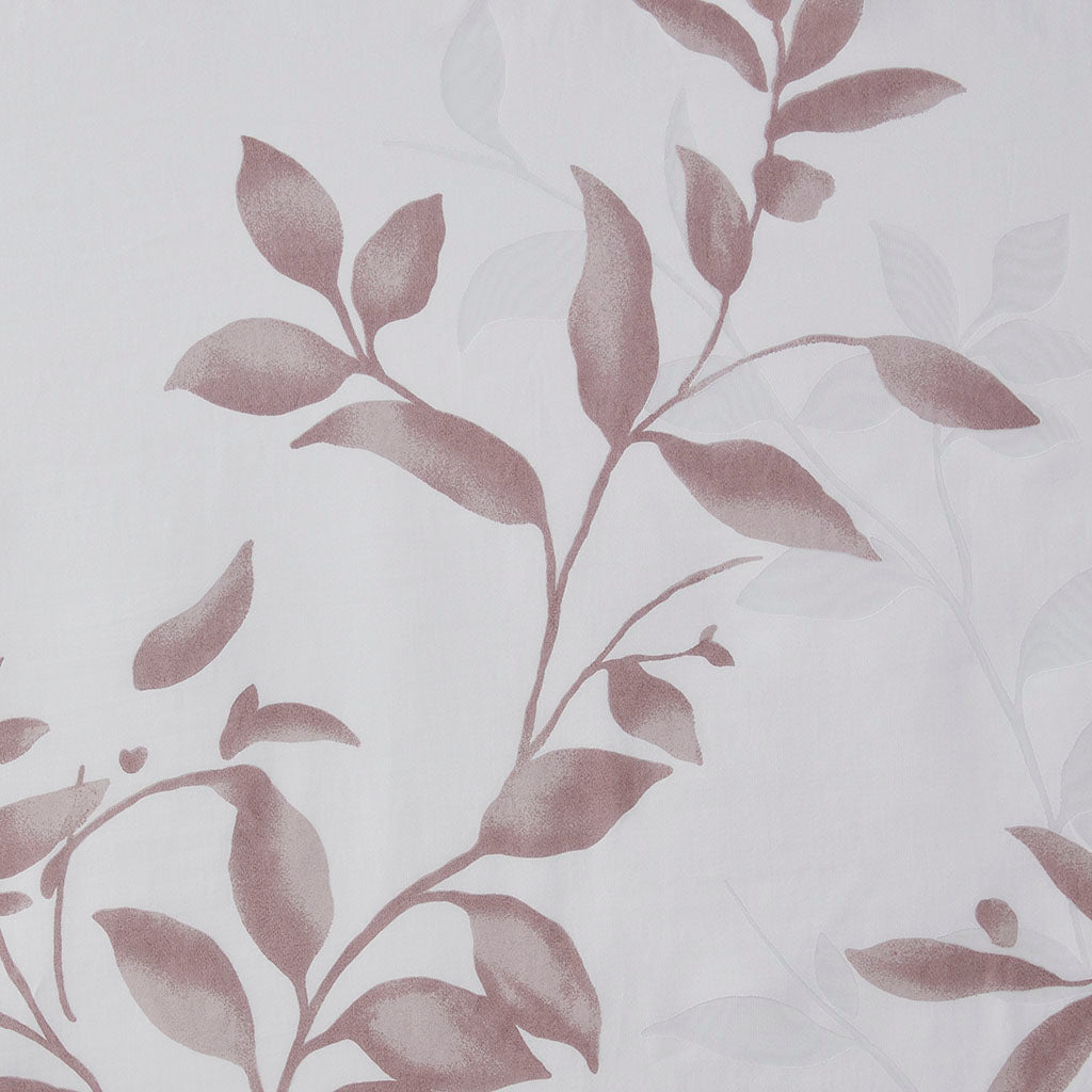 Cecily Burnout Printed Shower Curtain - Mauve