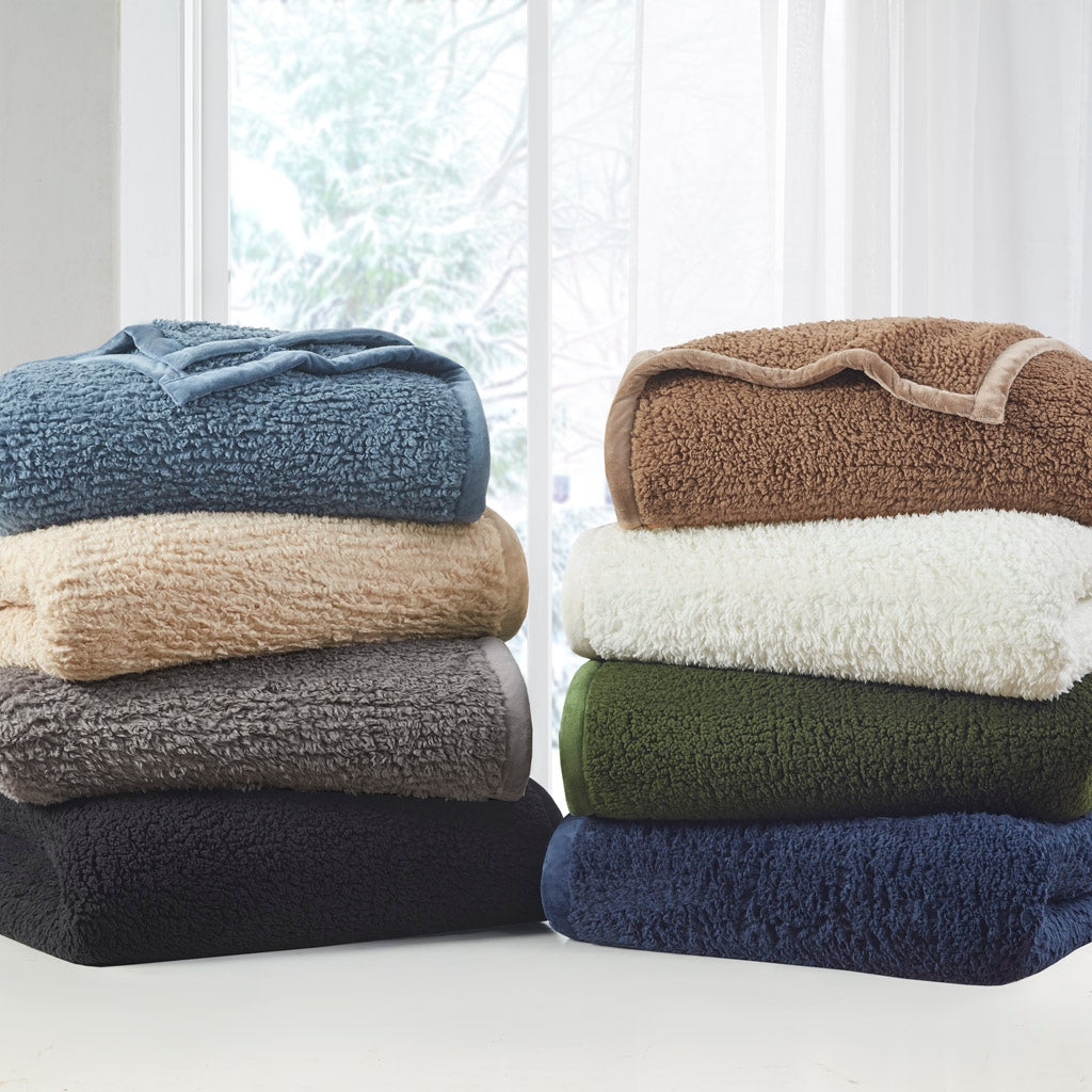 Burlington Berber Blanket - Black