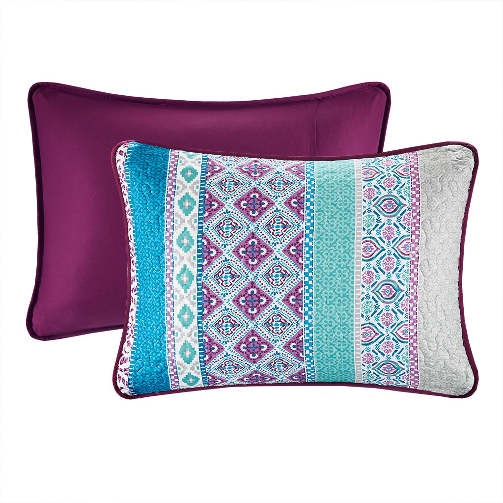 Carly Reversible 6 Piece Daybed Set - Purple